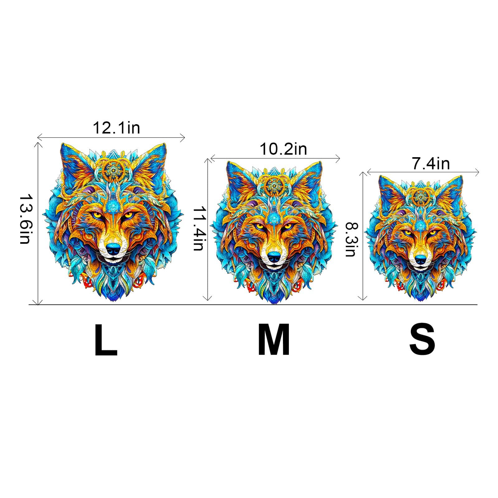 Wooden Jigsaw Puzzle - Ambitious Wolf - Image 3