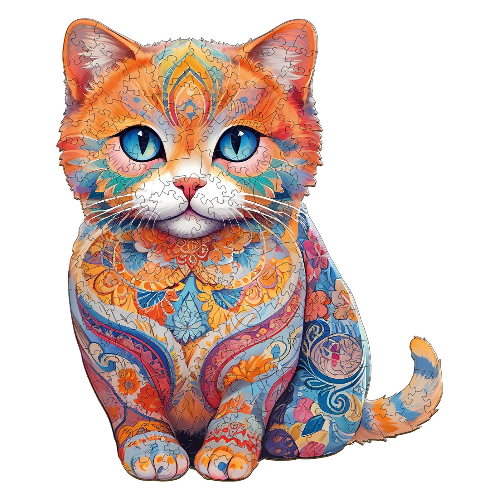 Wooden Jigsaw Puzzle - Cute Scottish Cat