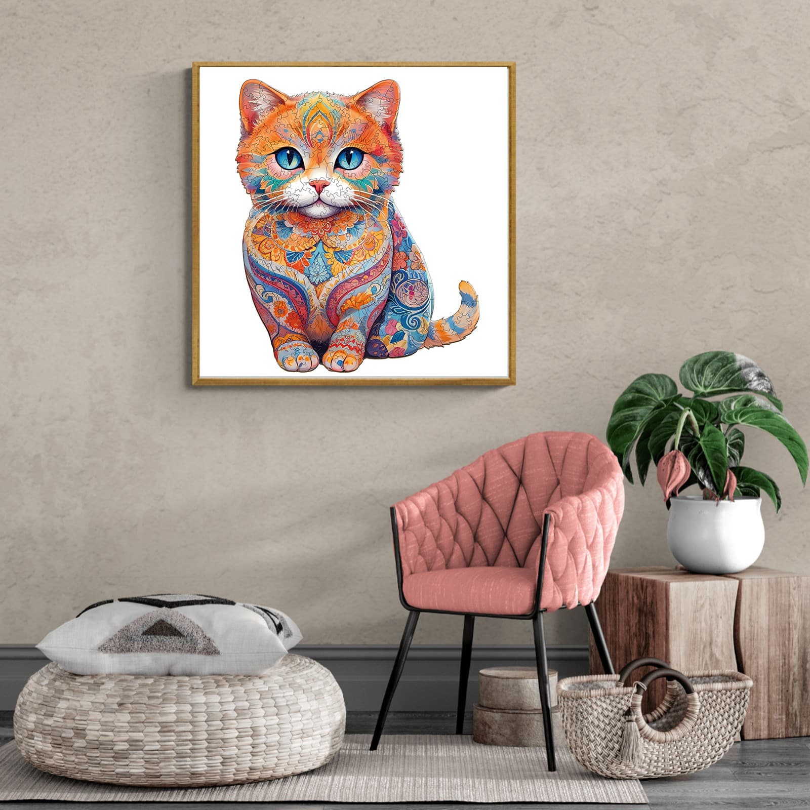 Wooden Jigsaw Puzzle - Cute Scottish Cat - Image 8