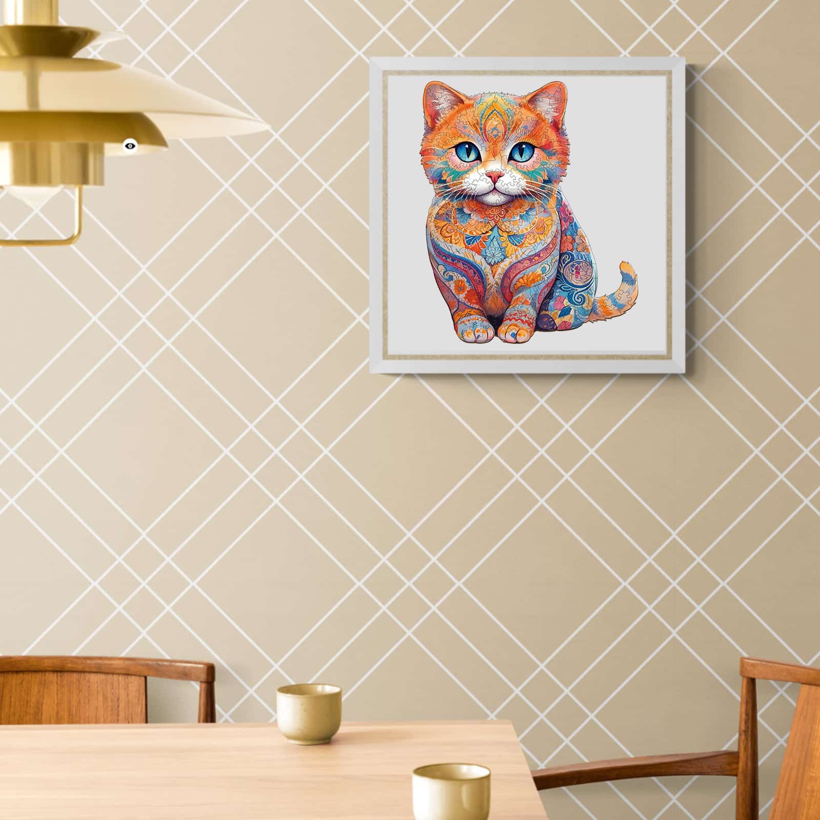 Wooden Jigsaw Puzzle - Cute Scottish Cat - Image 7