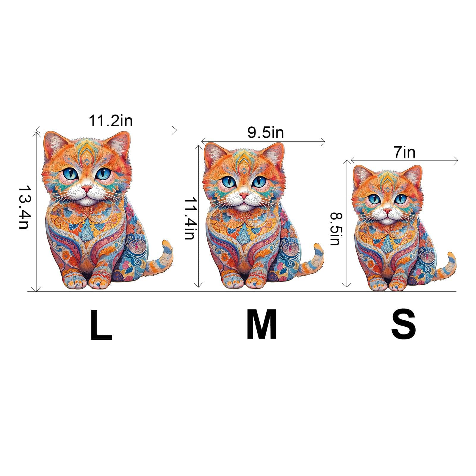 Wooden Jigsaw Puzzle - Cute Scottish Cat - Image 3