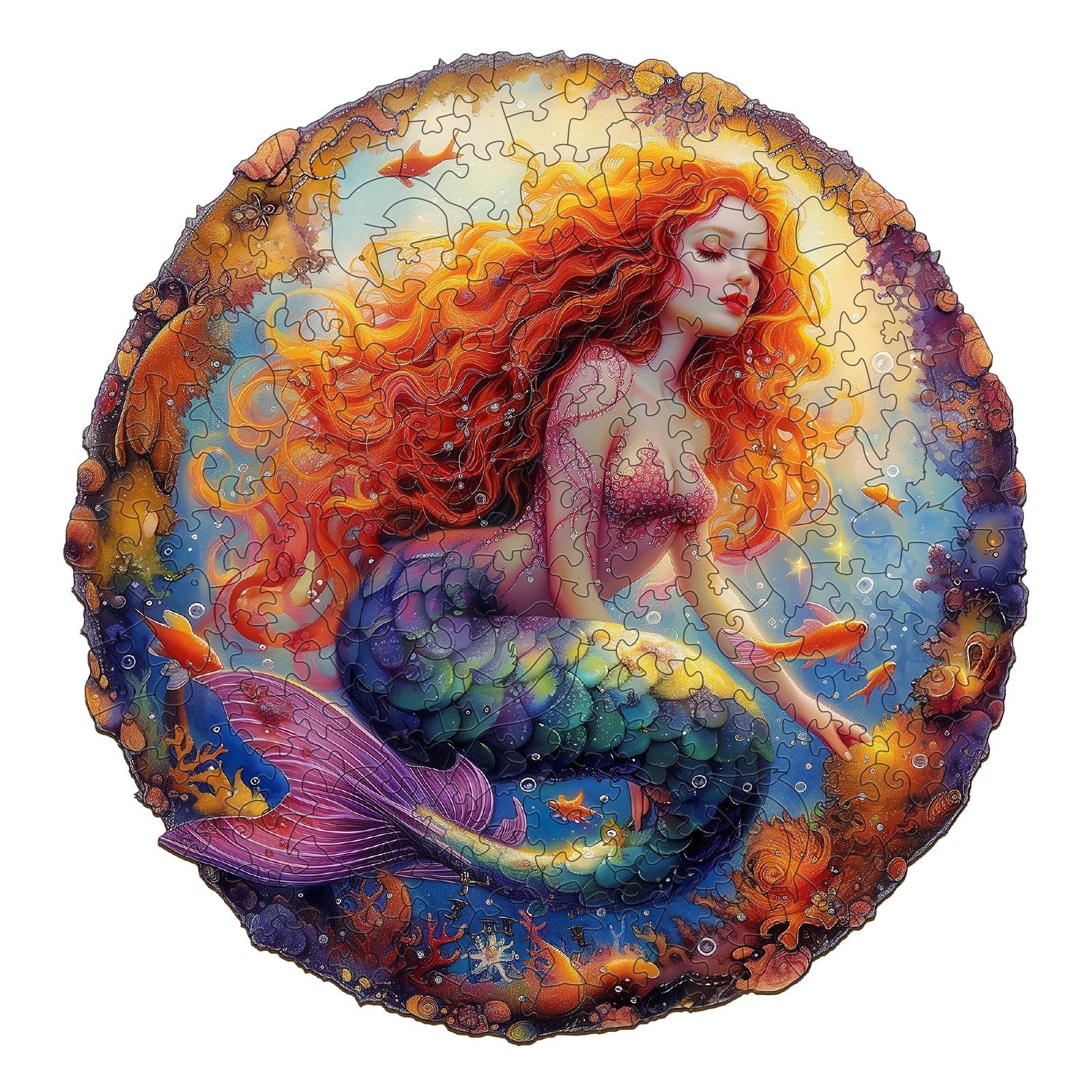 Wooden Jigsaw Puzzle - Elegant Mermaid