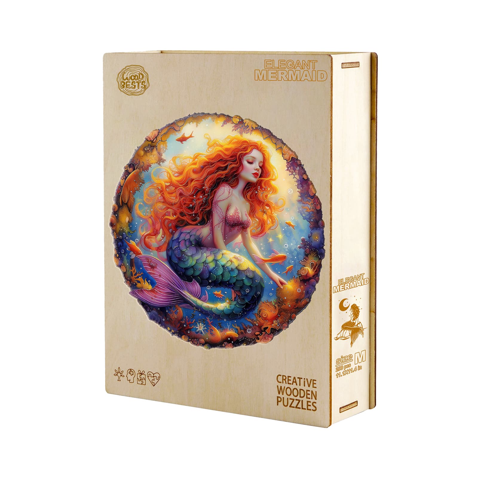 Wooden Jigsaw Puzzle - Elegant Mermaid - Image 5