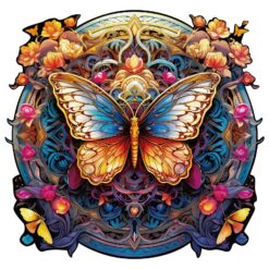 Wooden Jigsaw Puzzle - Flapping butterfly