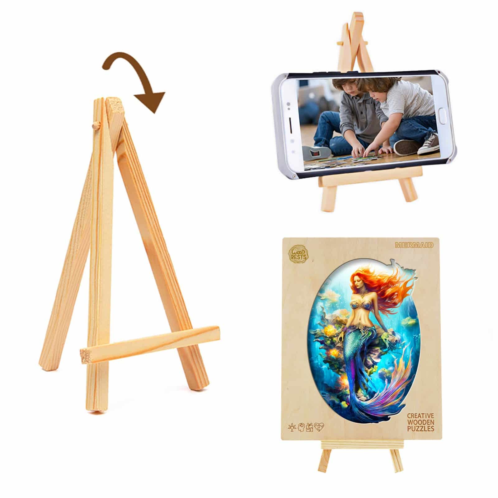 Wooden Jigsaw Puzzle - Mermaid - Image 6