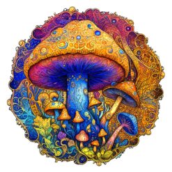 Wooden Jigsaw Puzzle - Magic Mushroom