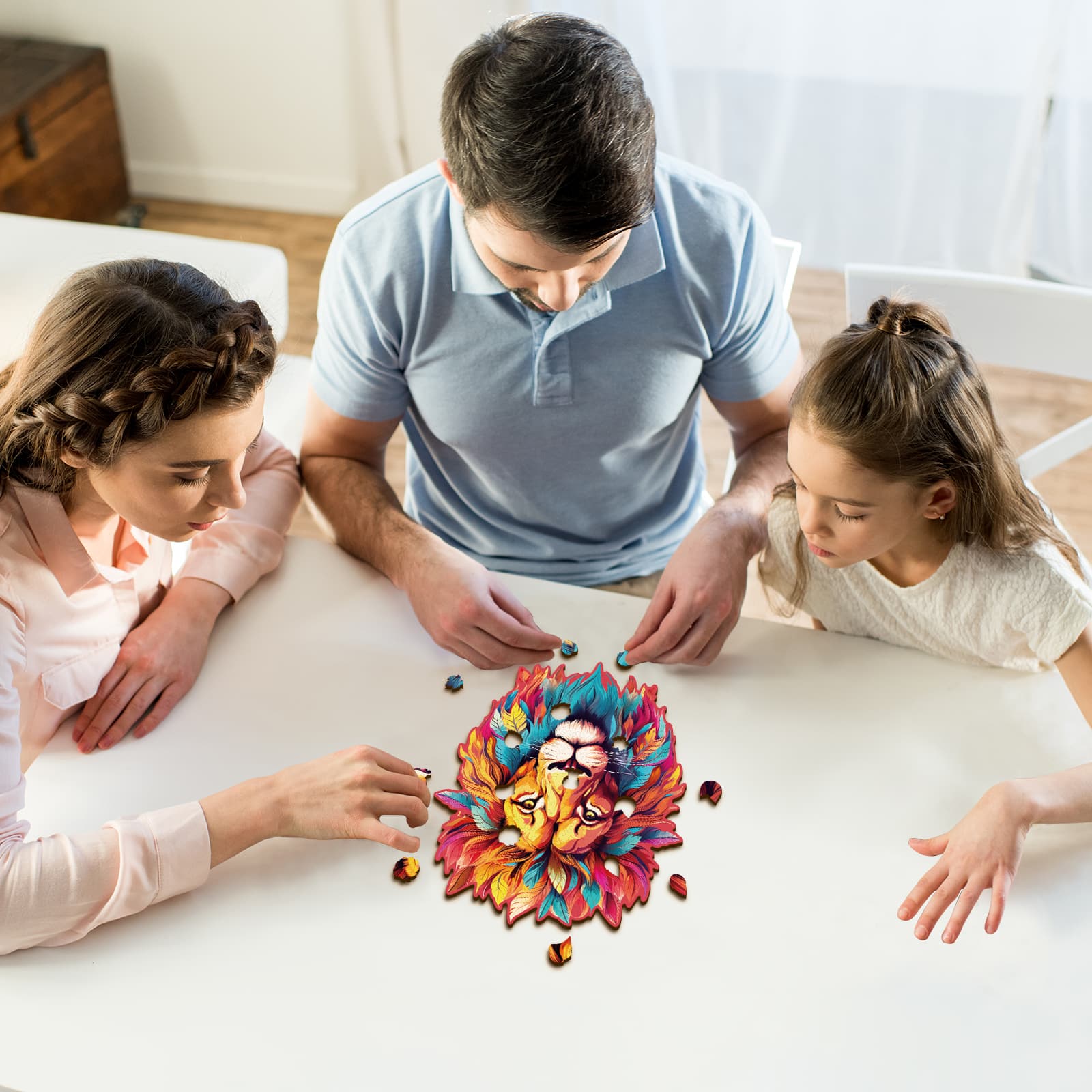 Wooden Jigsaw Puzzle - Resolute Lion - Image 6
