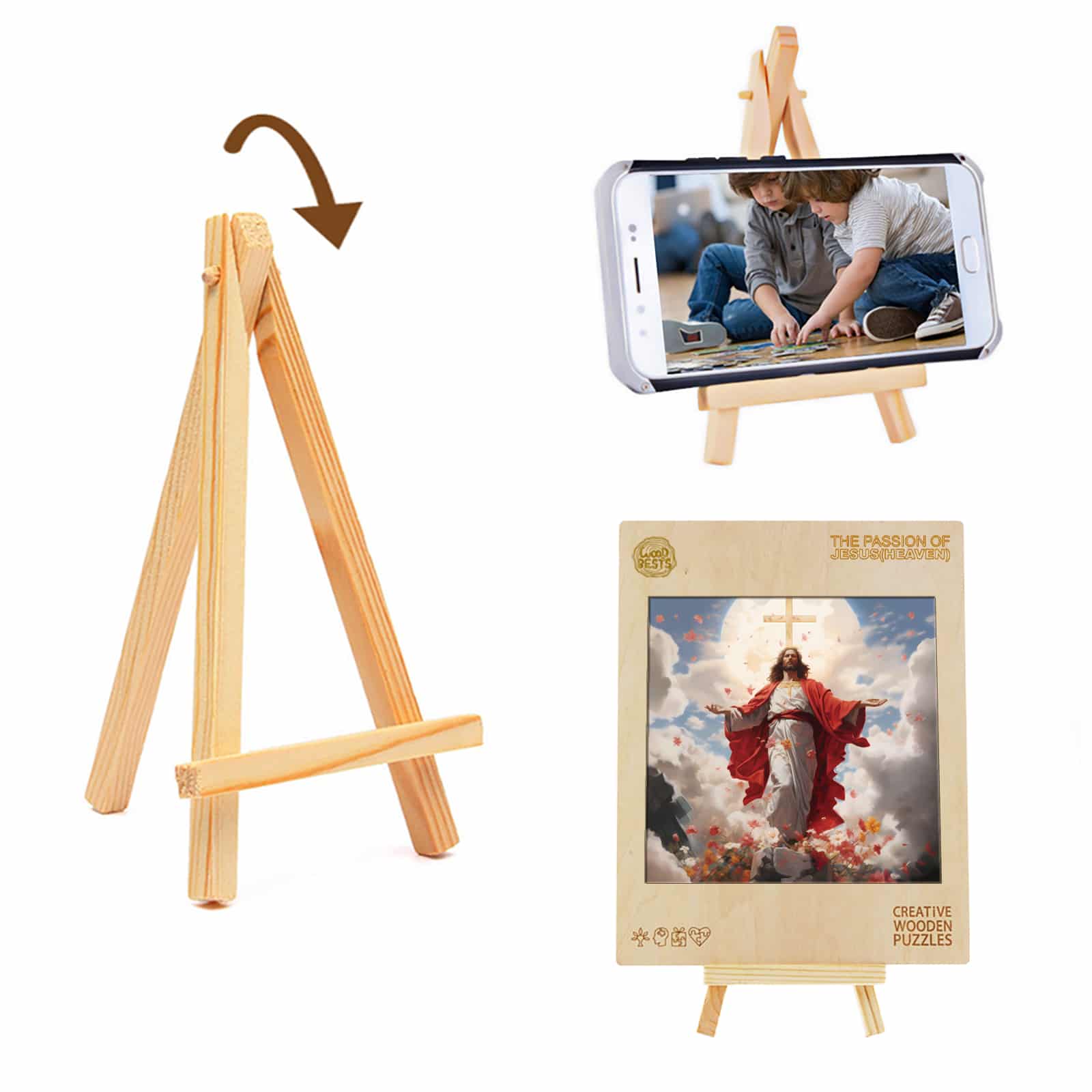 Wooden Jigsaw Puzzle - The Passion of Jesus (Heaven) - Image 6