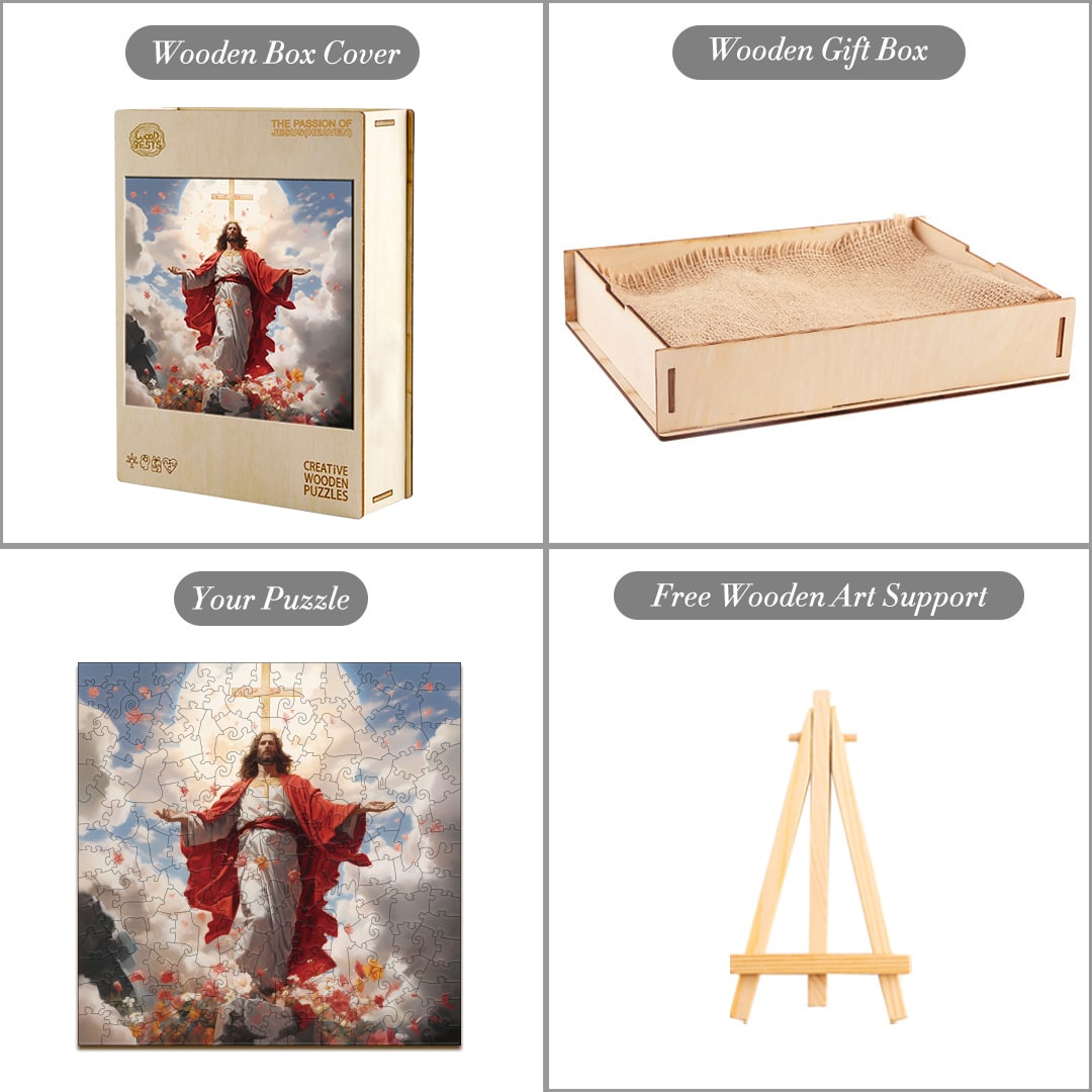 Wooden Jigsaw Puzzle - The Passion of Jesus (Heaven) - Image 5