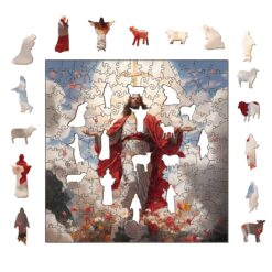 Alternative view of Wooden Jigsaw Puzzle - The Passion of Jesus (Heaven)