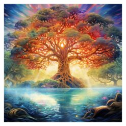 Wooden Jigsaw Puzzle - Twilight Divine Tree