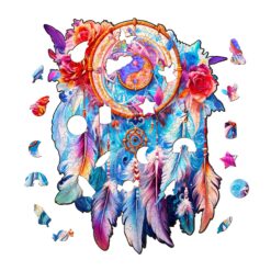 Alternative view of Wooden Jigsaw Puzzle - Yin Yang Dream Catcher
