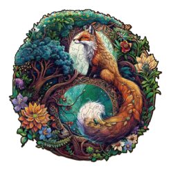 Wooden Jigsaw Puzzle - Yin Yang Fox 3
