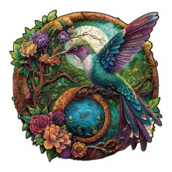 Wooden Jigsaw Puzzle - Yin Yang Hummingbird 2