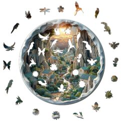 Alternative view of Wooden Jigsaw Puzzle - 3D Vision Inside the Cave 2