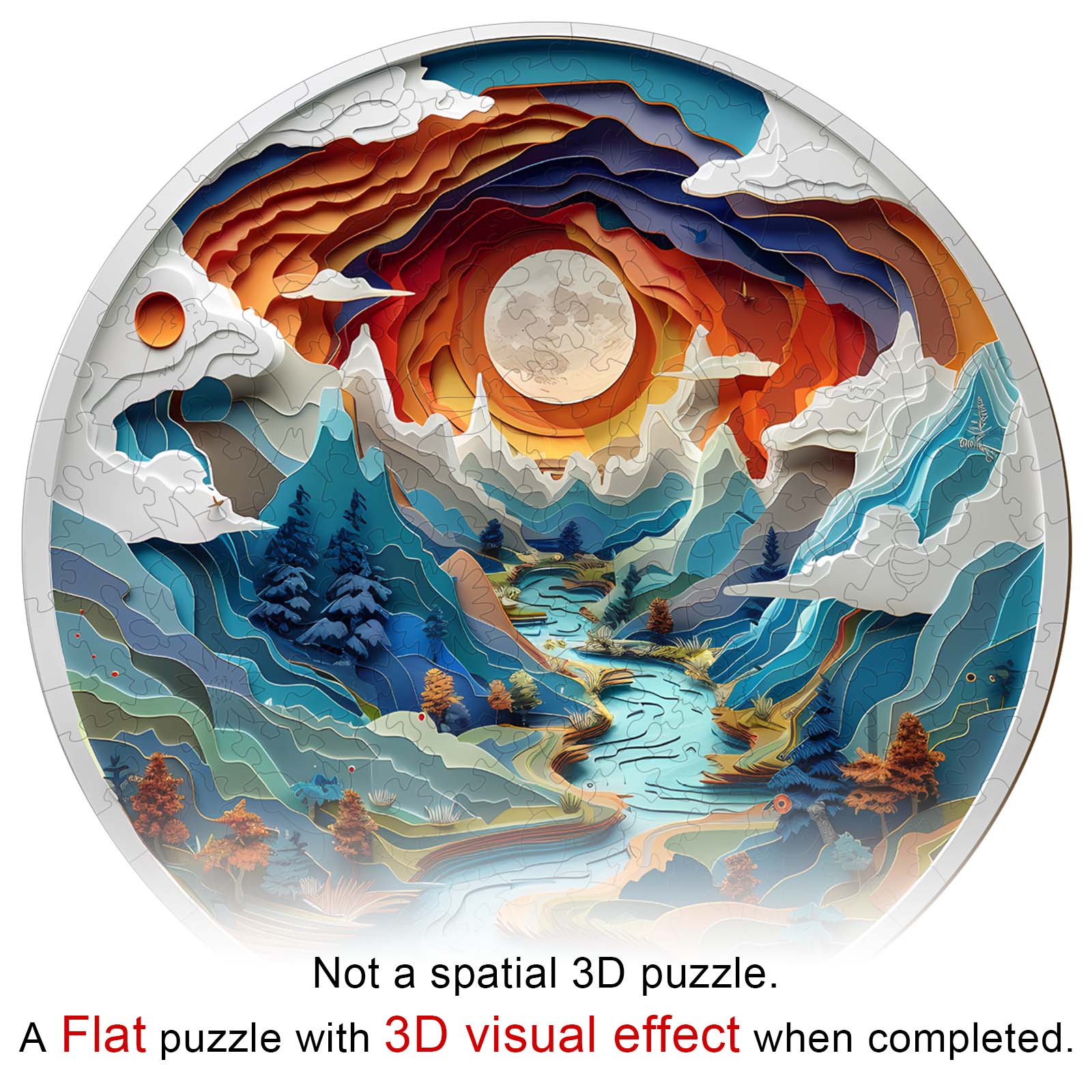 Wooden Jigsaw Puzzle - 3D Vision Inside the Cave 3 - Image 7