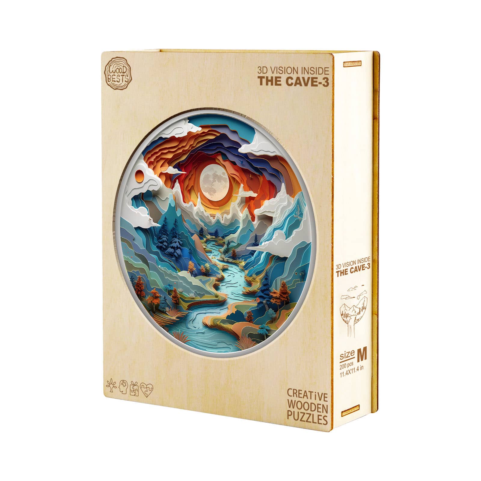 Wooden Jigsaw Puzzle - 3D Vision Inside the Cave 3 - Image 5