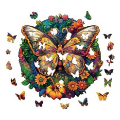 Alternative view of Wooden Jigsaw Puzzle - Ancient Butterfly 2