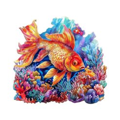 Wooden Jigsaw Puzzle - Beautiful Goldfish