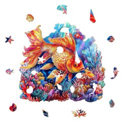 Alternative view of Wooden Jigsaw Puzzle - Beautiful Goldfish