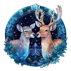 Wooden Jigsaw Puzzle - Deer Patron Saint