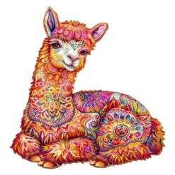 Wooden Jigsaw Puzzle - Elegant llama
