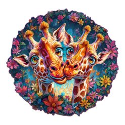 Wooden Jigsaw Puzzle - Funny Giraffe