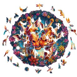 Alternative view of Wooden Jigsaw Puzzle - Funny Giraffe