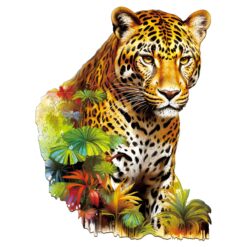 Wooden Jigsaw Puzzle - Jungle Cheetah