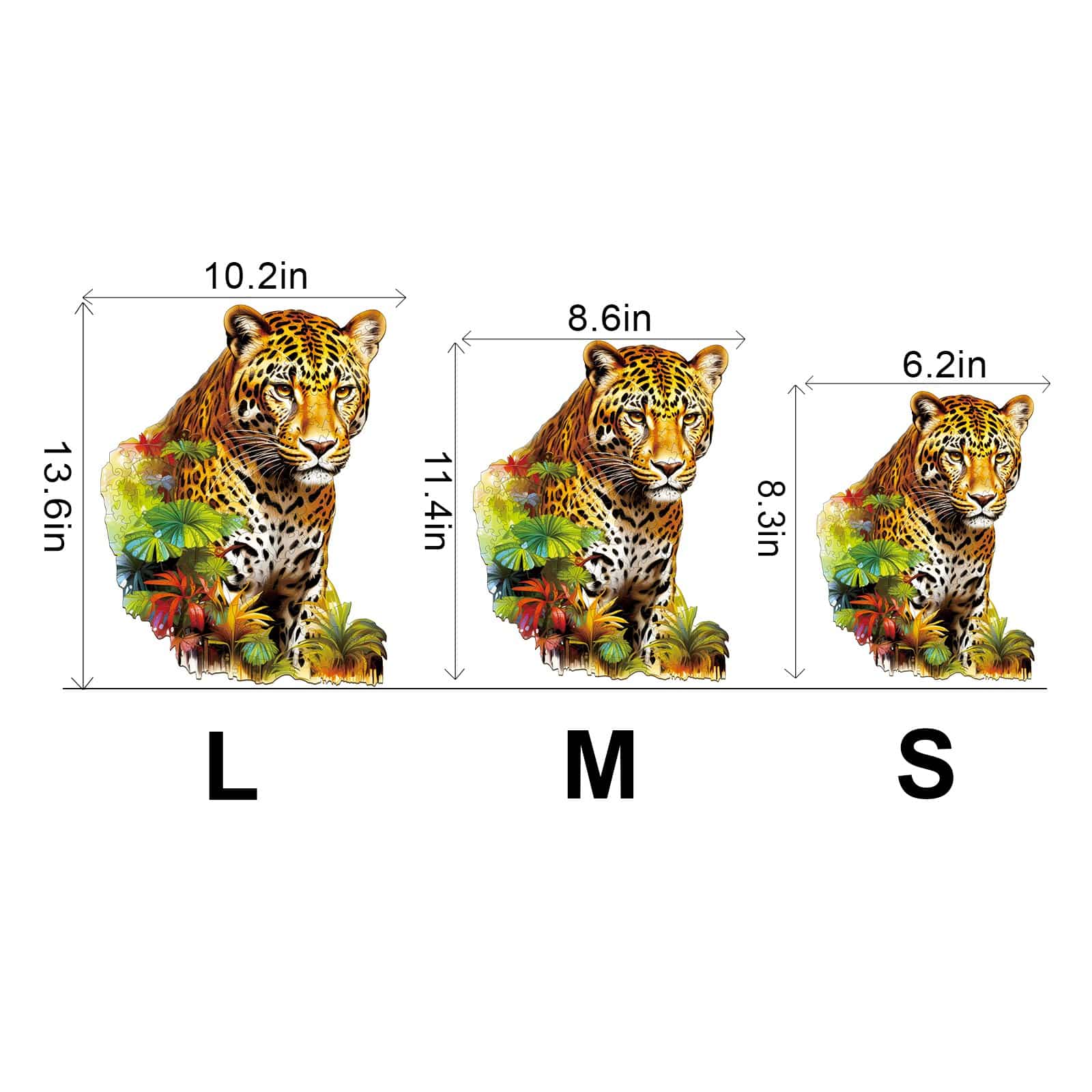 Wooden Jigsaw Puzzle - Jungle Cheetah - Image 3