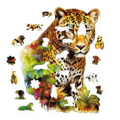 Alternative view of Wooden Jigsaw Puzzle - Jungle Cheetah