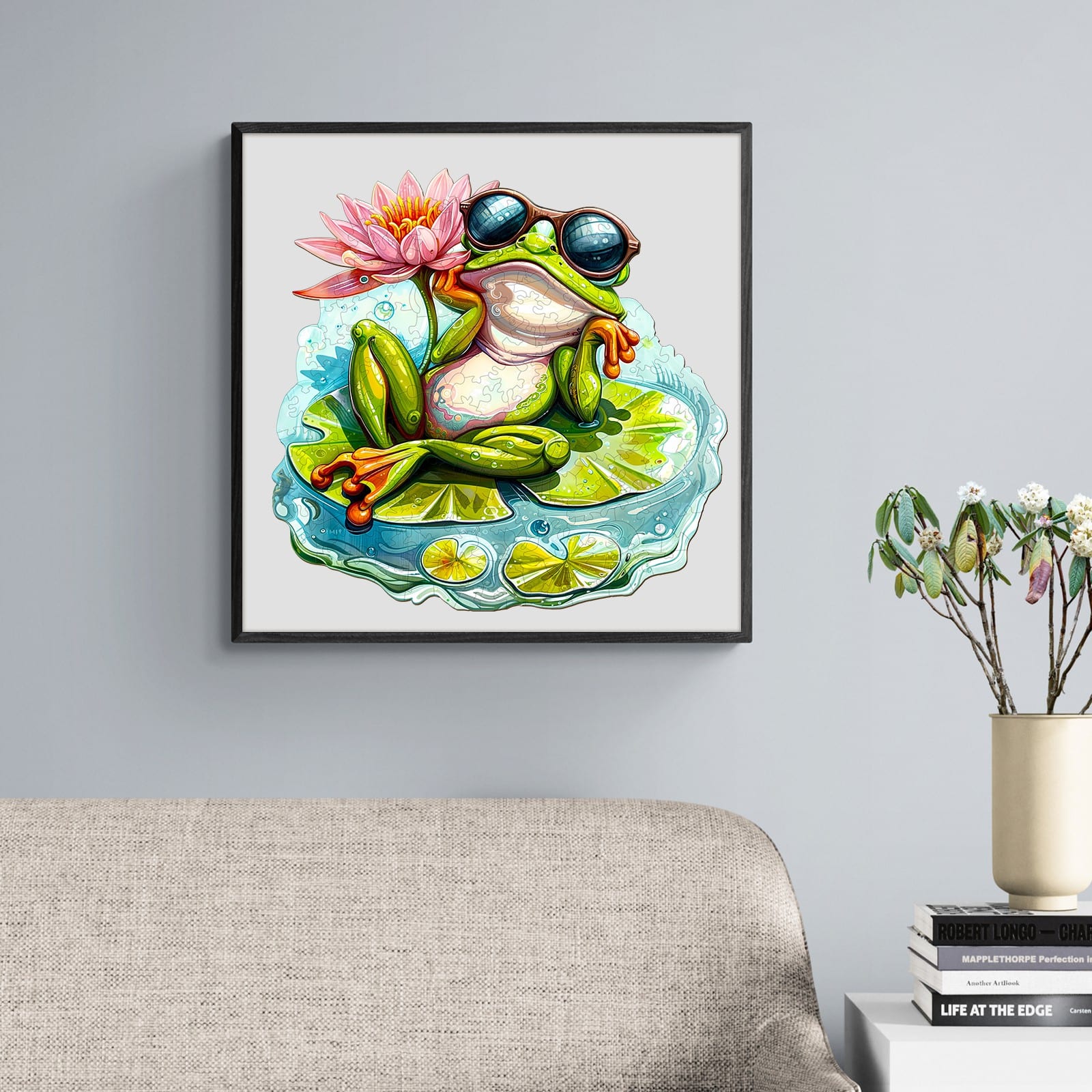 Wooden Jigsaw Puzzle - Leisurely Frog 1 - Image 8