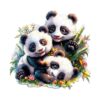 Wooden Jigsaw Puzzle - Panda Family