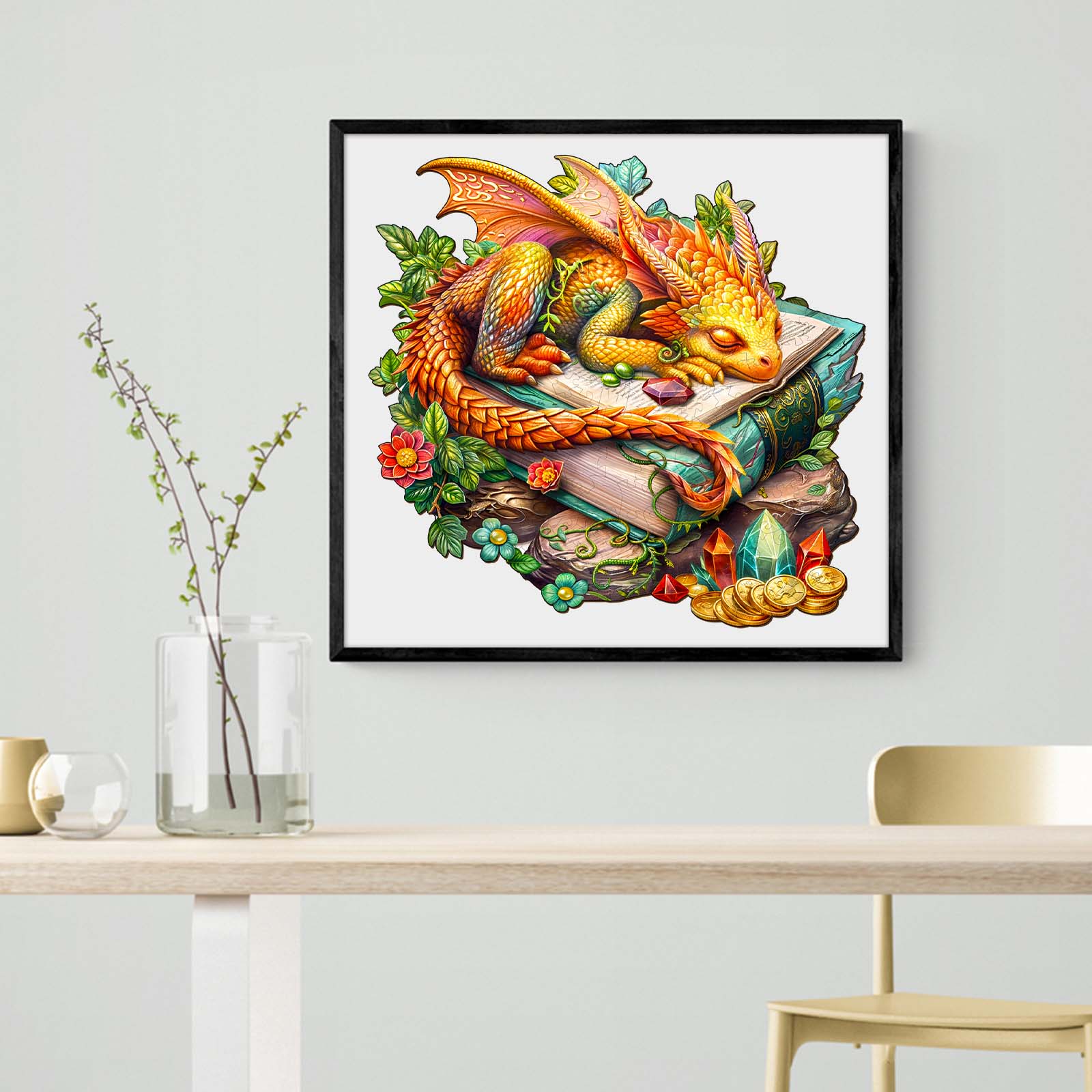 Wooden Jigsaw Puzzle - Sleeping Dragon - Image 7
