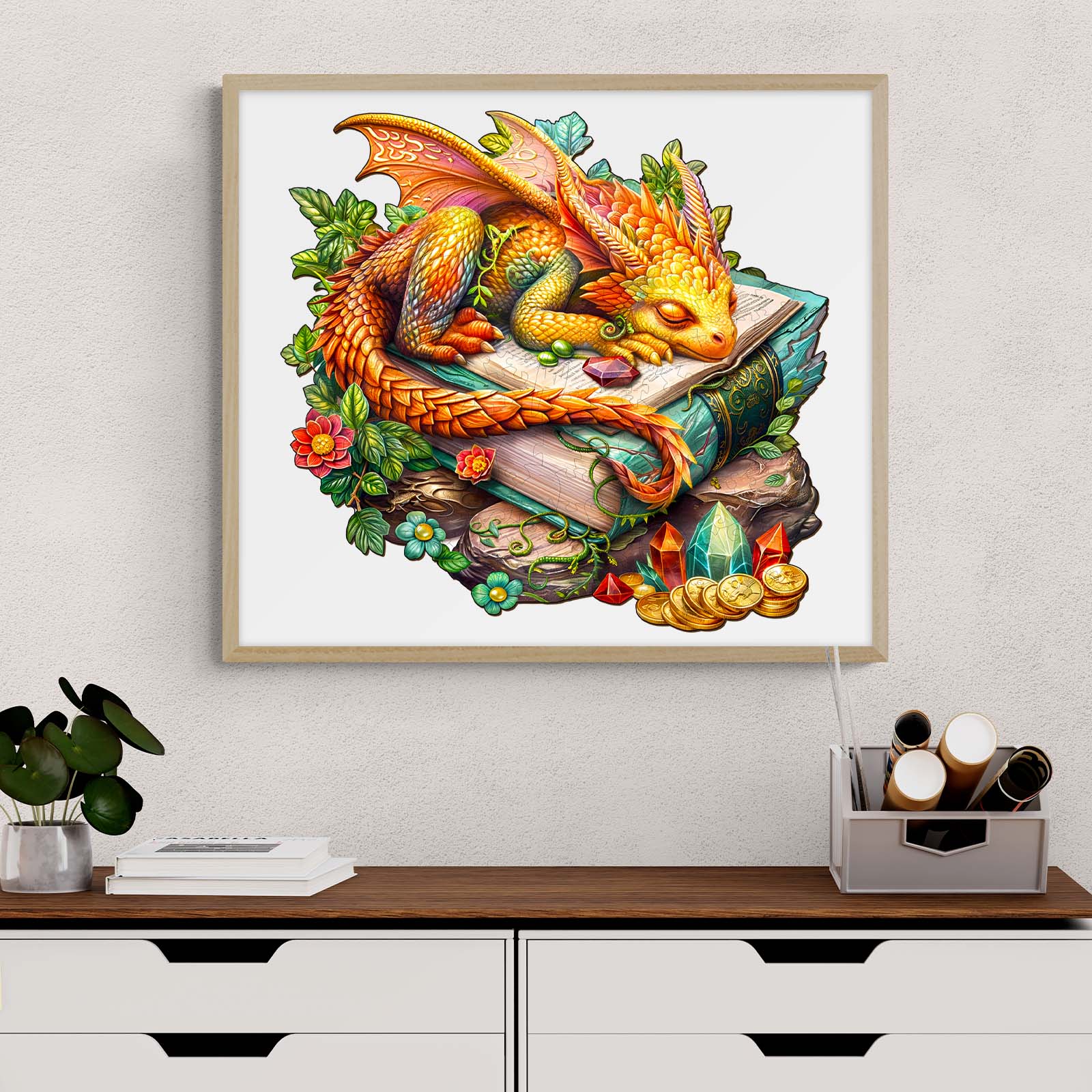 Wooden Jigsaw Puzzle - Sleeping Dragon - Image 8