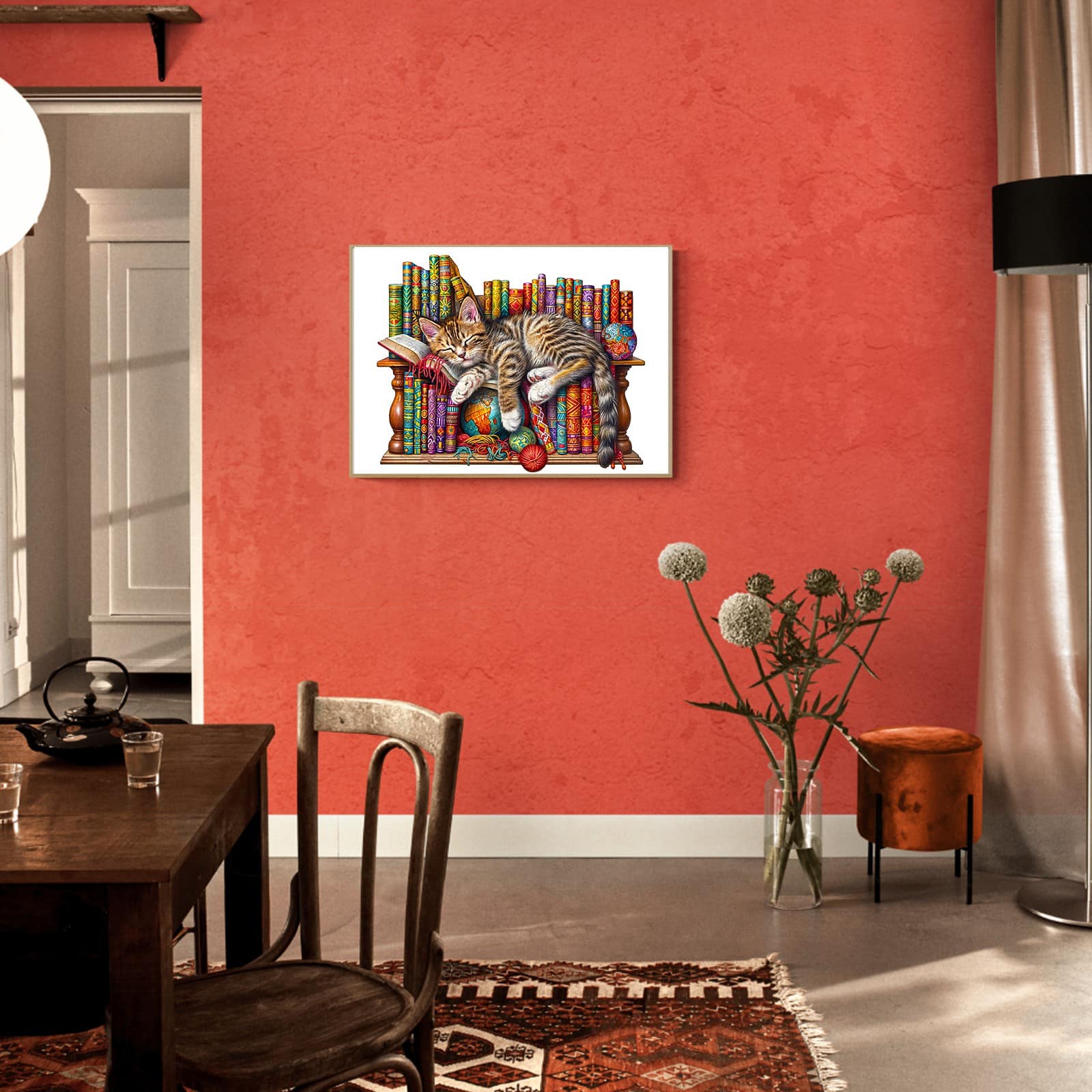 Wooden Jigsaw Puzzle - Sleepy Cat - Image 7