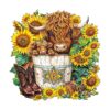 Wooden Jigsaw Puzzle - Sunflower Pasture