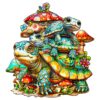 Wooden Jigsaw Puzzle - Turtle Family