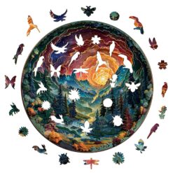 Alternative view of Wooden Jigsaw Puzzle - 3D Cave Sky