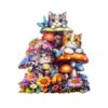 Wooden Jigsaw Puzzle - Cat Family 2