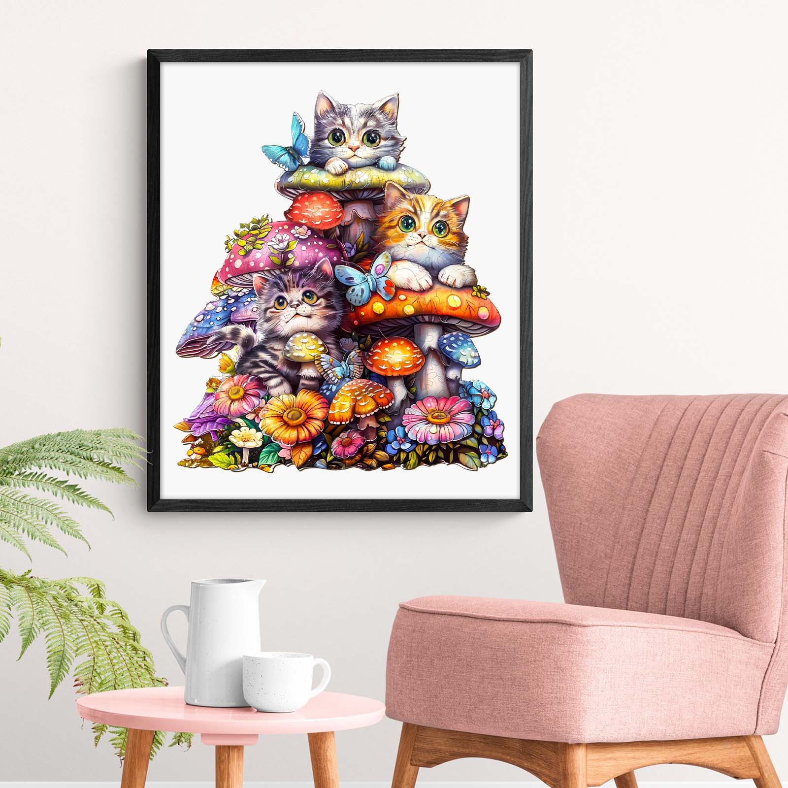 Wooden Jigsaw Puzzle - Cat Family 2 - Image 7