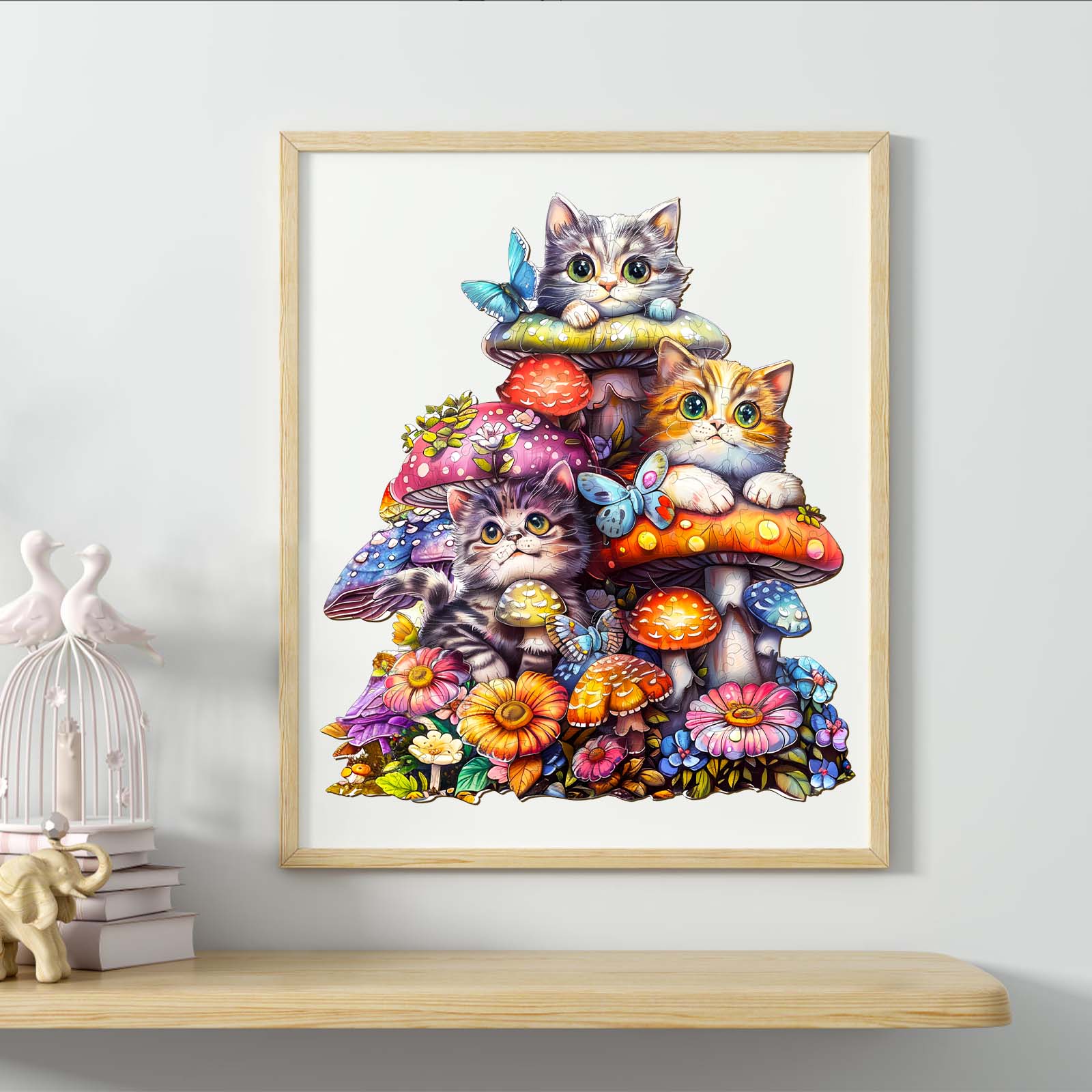 Wooden Jigsaw Puzzle - Cat Family 2 - Image 6