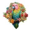 Wooden Jigsaw Puzzle - Colorful Parrot