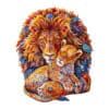 Wooden Jigsaw Puzzle - Fatherly Lion