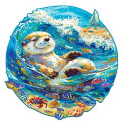 Wooden Jigsaw Puzzle - Leisurely Otter