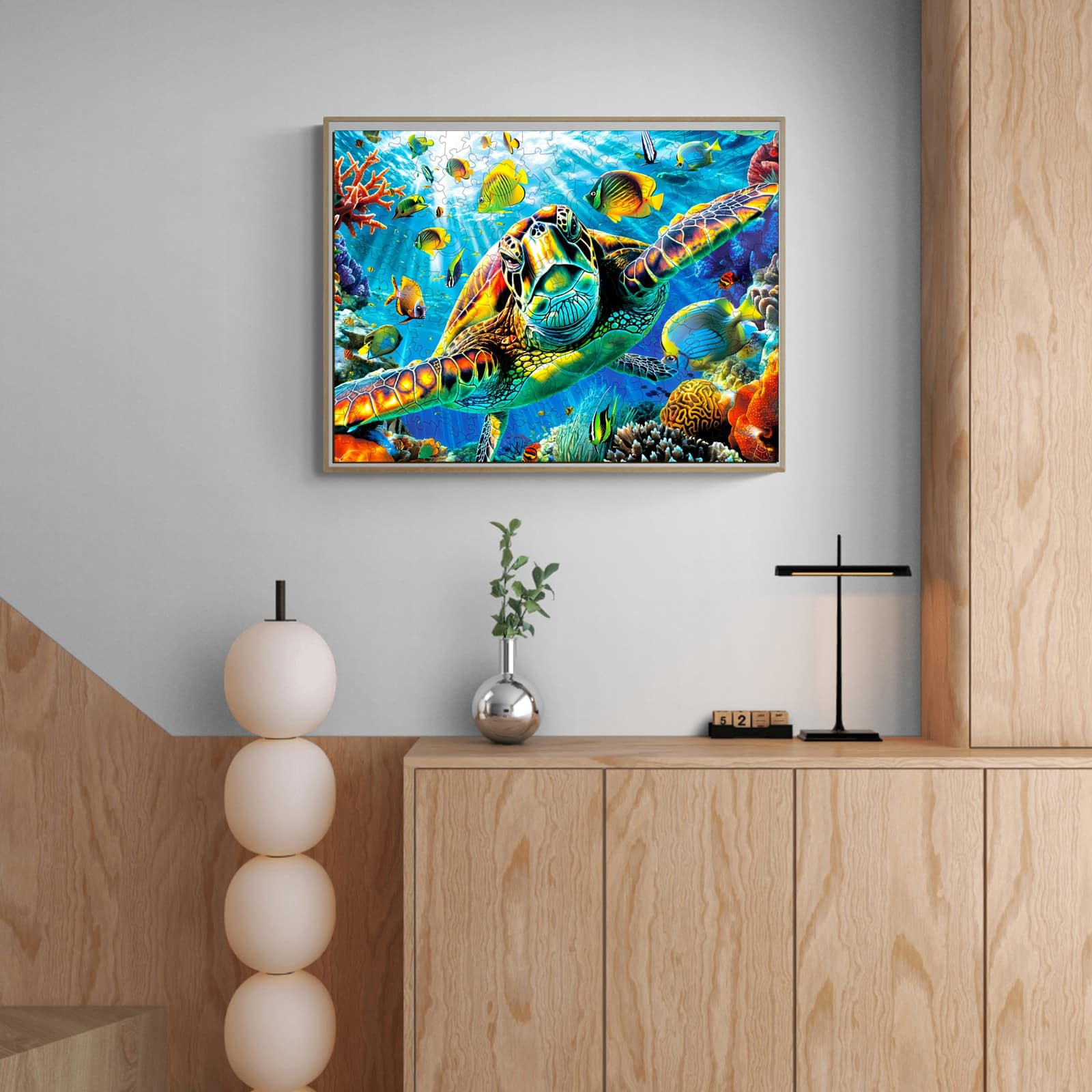 Wooden Jigsaw Puzzle-Turtle Explorer - Image 5