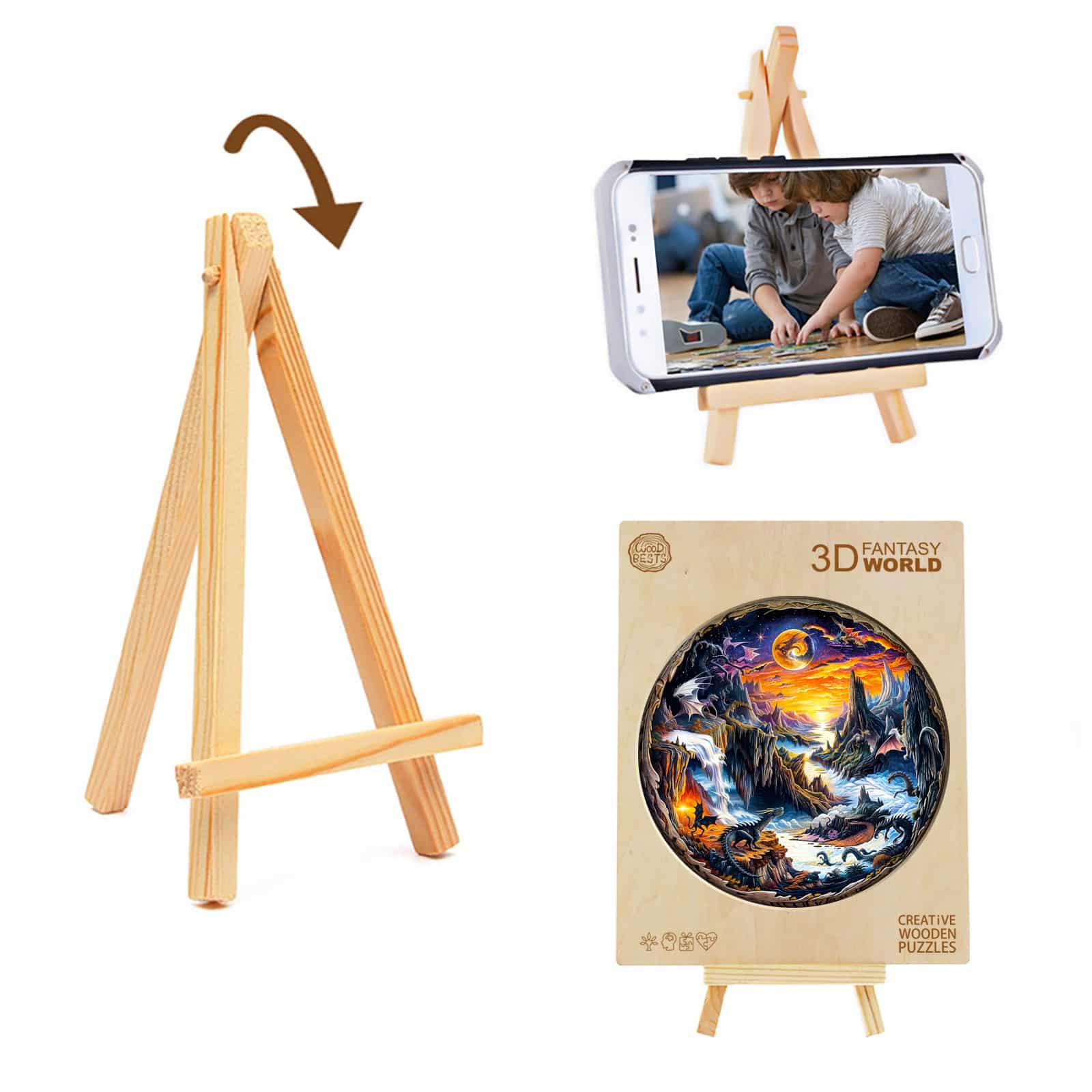 Wooden Jigsaw Puzzle-3D Fantasy World - Image 6