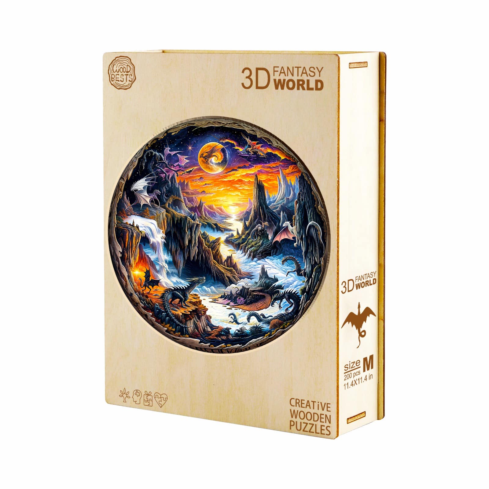 Wooden Jigsaw Puzzle-3D Fantasy World - Image 5