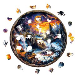 Alternative view of Wooden Jigsaw Puzzle-3D Fantasy World