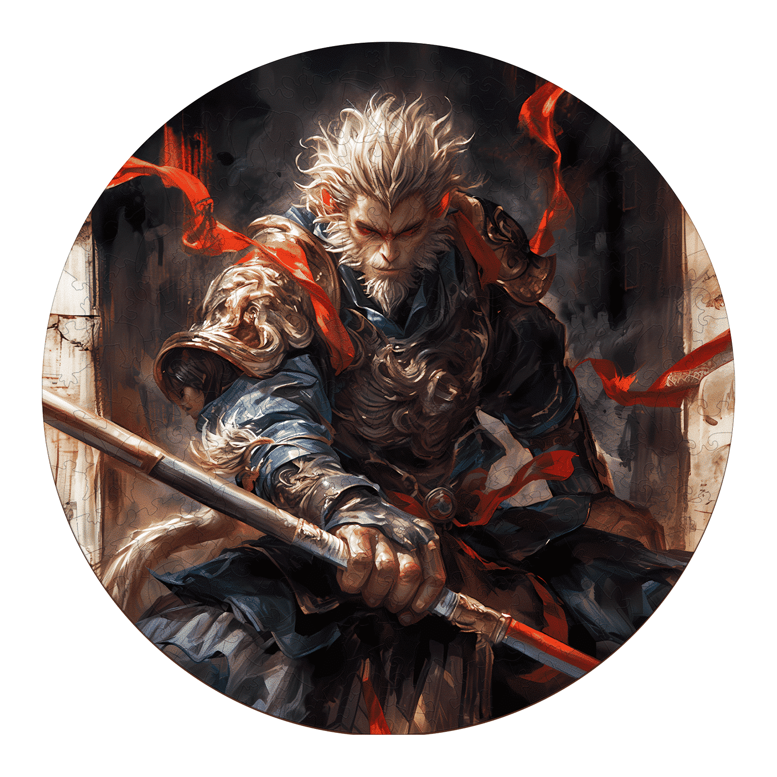 Wooden Jigsaw Puzzle-Monkey King